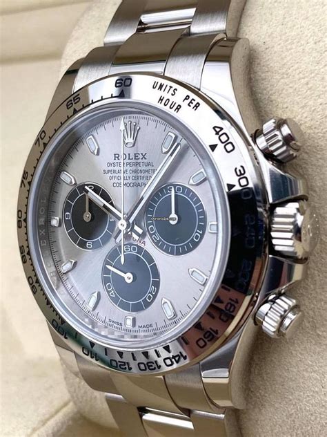 rolex daytona silver white dial